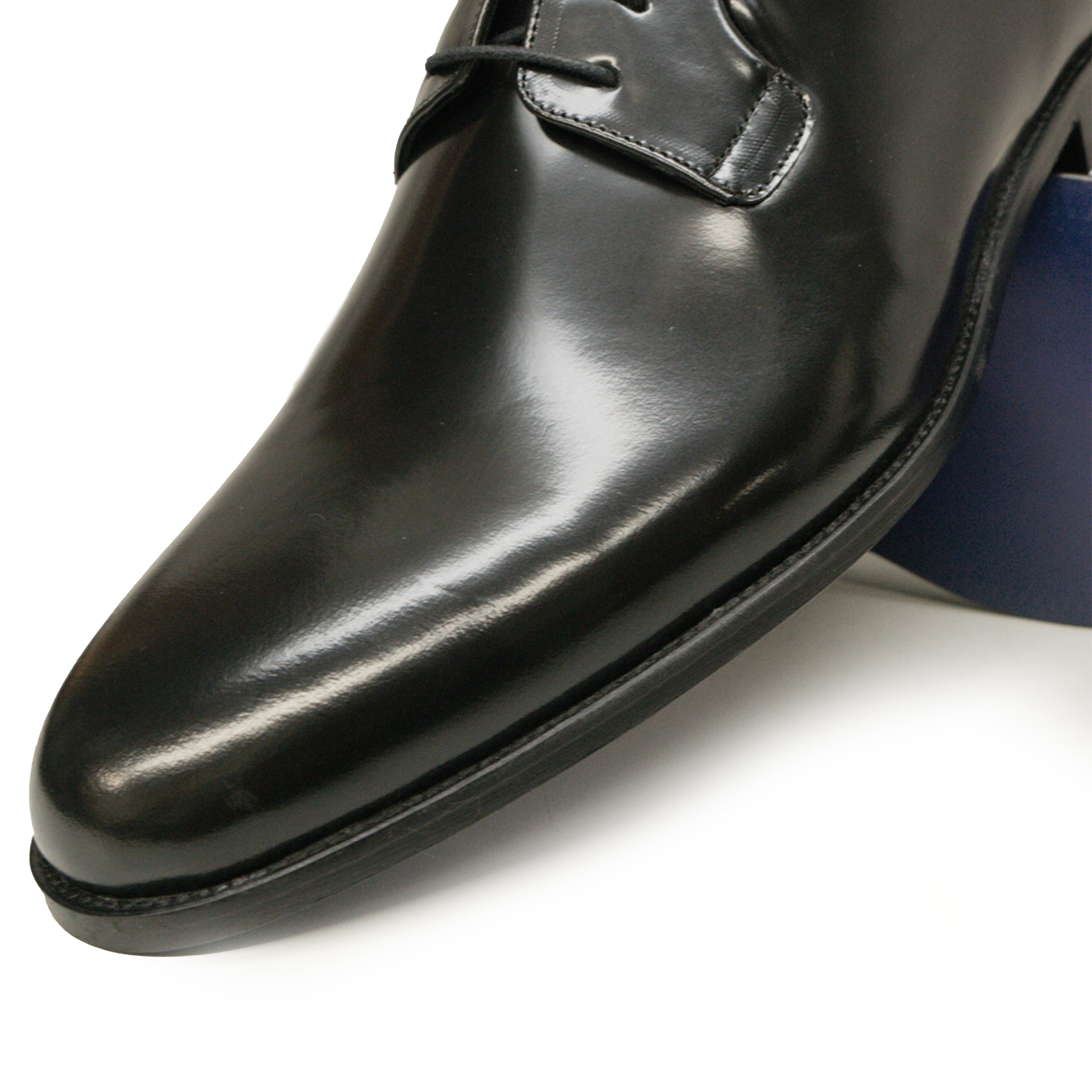 Kashani Black Calfskin Whole Cut Oxford Dress Shoes - Dudes Boutique