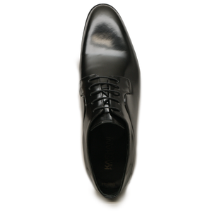 Kashani Black Calfskin Whole Cut Oxford Dress Shoes - Dudes Boutique