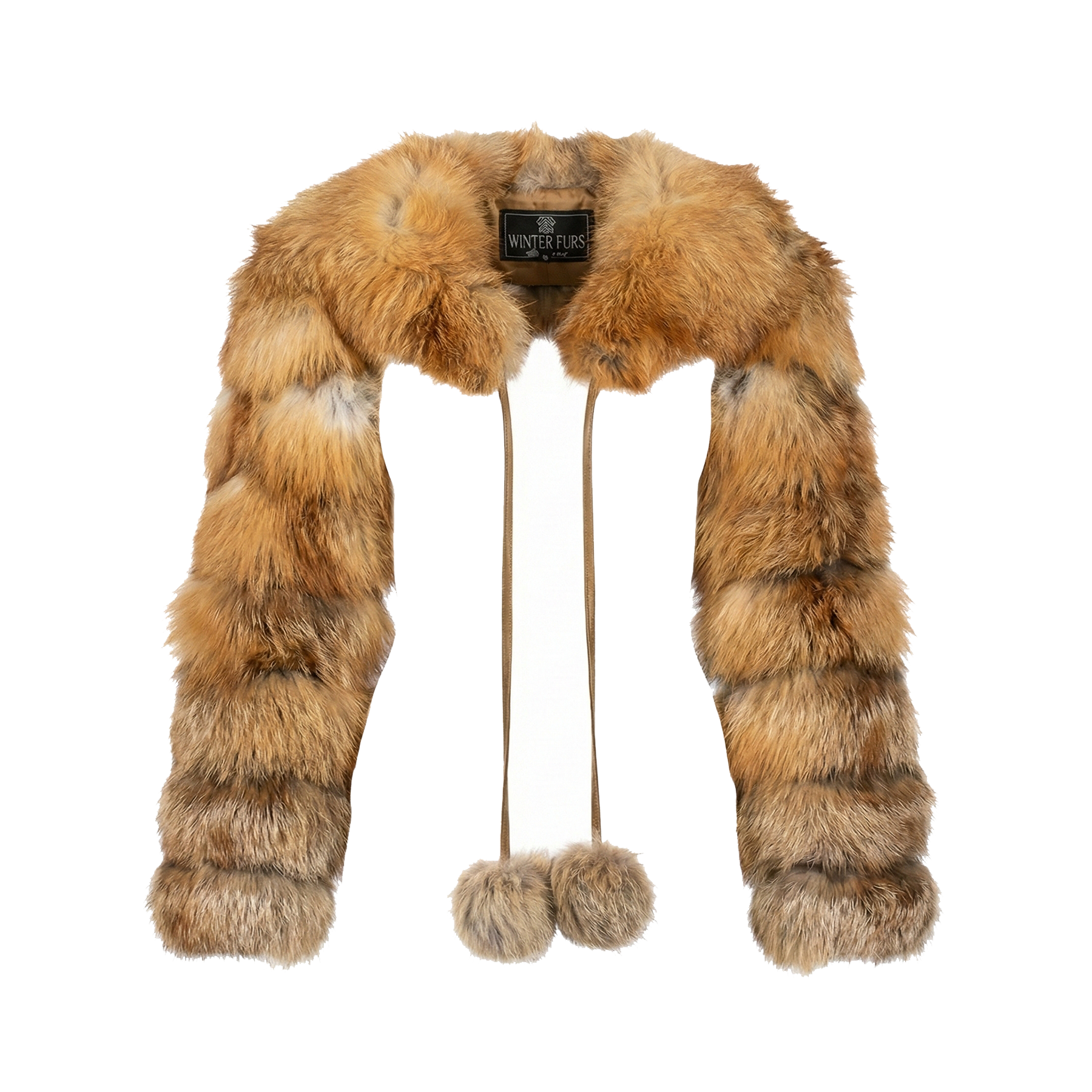 Kashani Women's Natural Red Fox Fur Sleeves