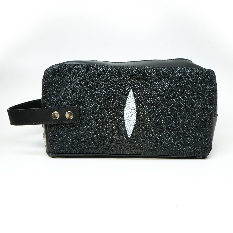 Marco Di Milano Black Stingray Travel Case Bag - Dudes Boutique