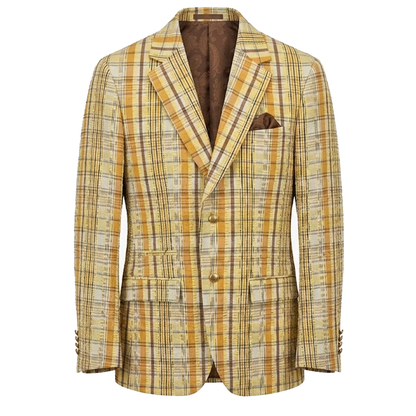 Inserch seersucker plaid summer blazer