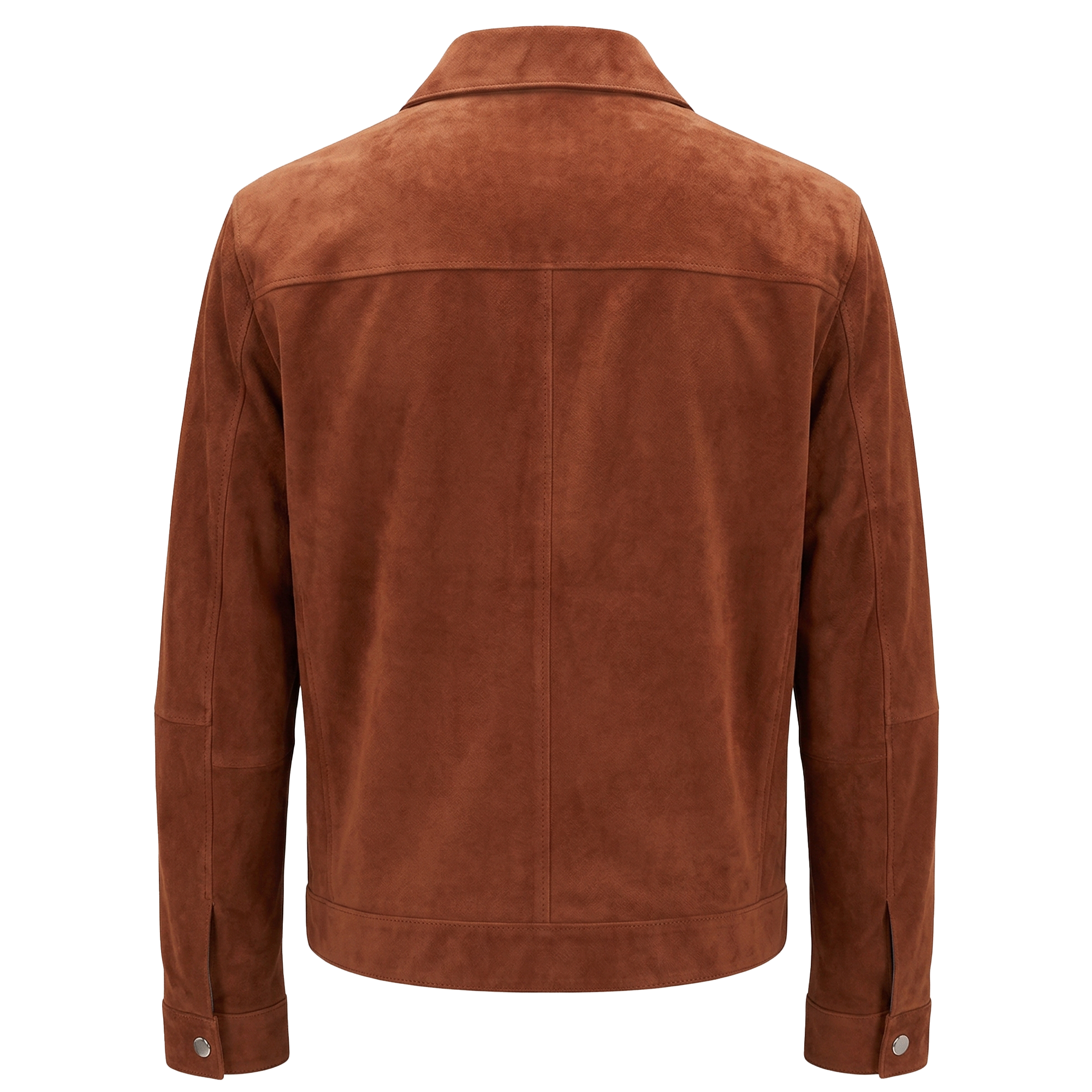 Kashani Rust Suede Ultra Lightweight Leather Jacket