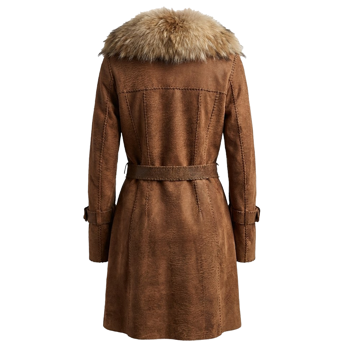 Kashani AMR-59 ladies trench coat in brown