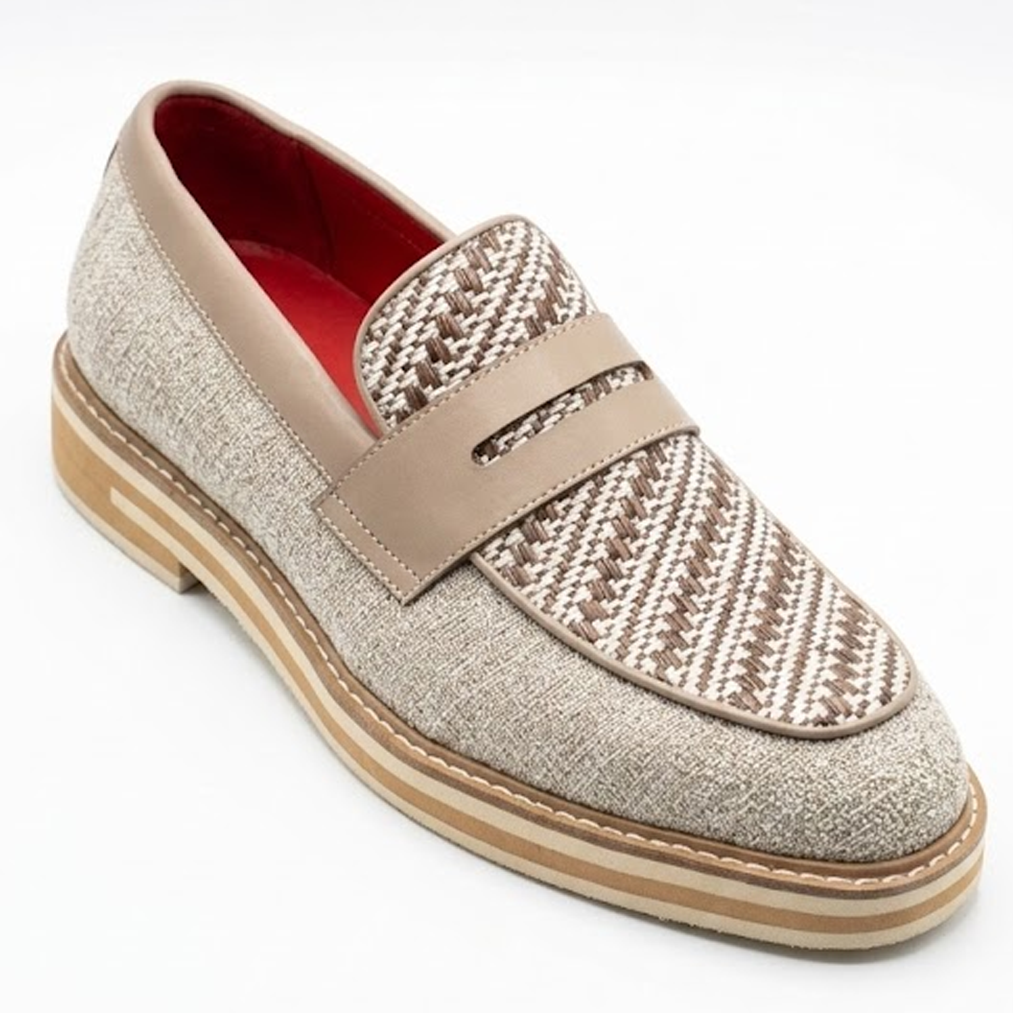 The Ashford Taupe Light Knit Loafers