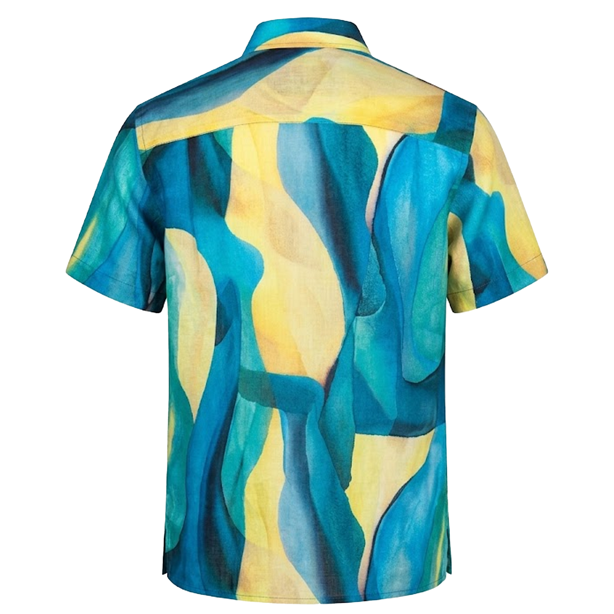 Inserch SS Abstract Wave Linen Shirt