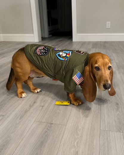 Top Gun Dog Bomber Jacket