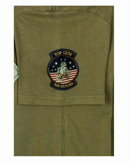Top Gun Naval Air Station tee in olive