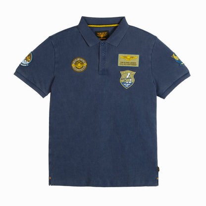 Top Gun "Vintage Heritage" polo shirt in navy