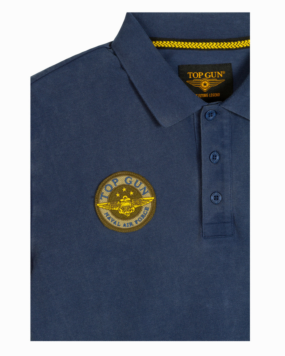 Top Gun "Vintage Heritage" polo shirt in navy