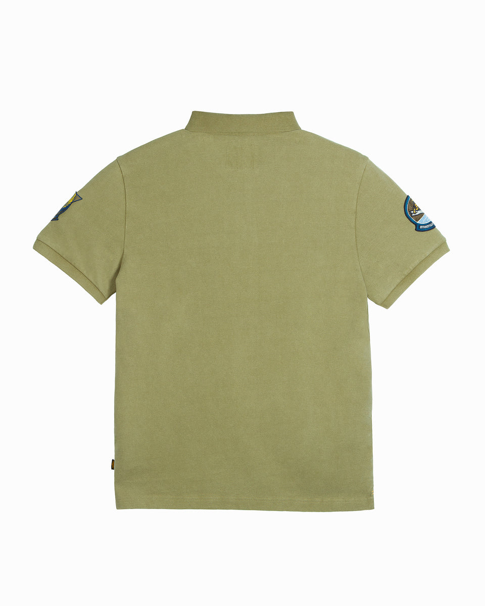 Top Gun "Vintage Heritage" polo shirt in olive