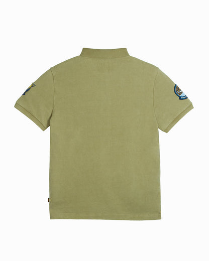 Top Gun "Vintage Heritage" polo shirt in olive