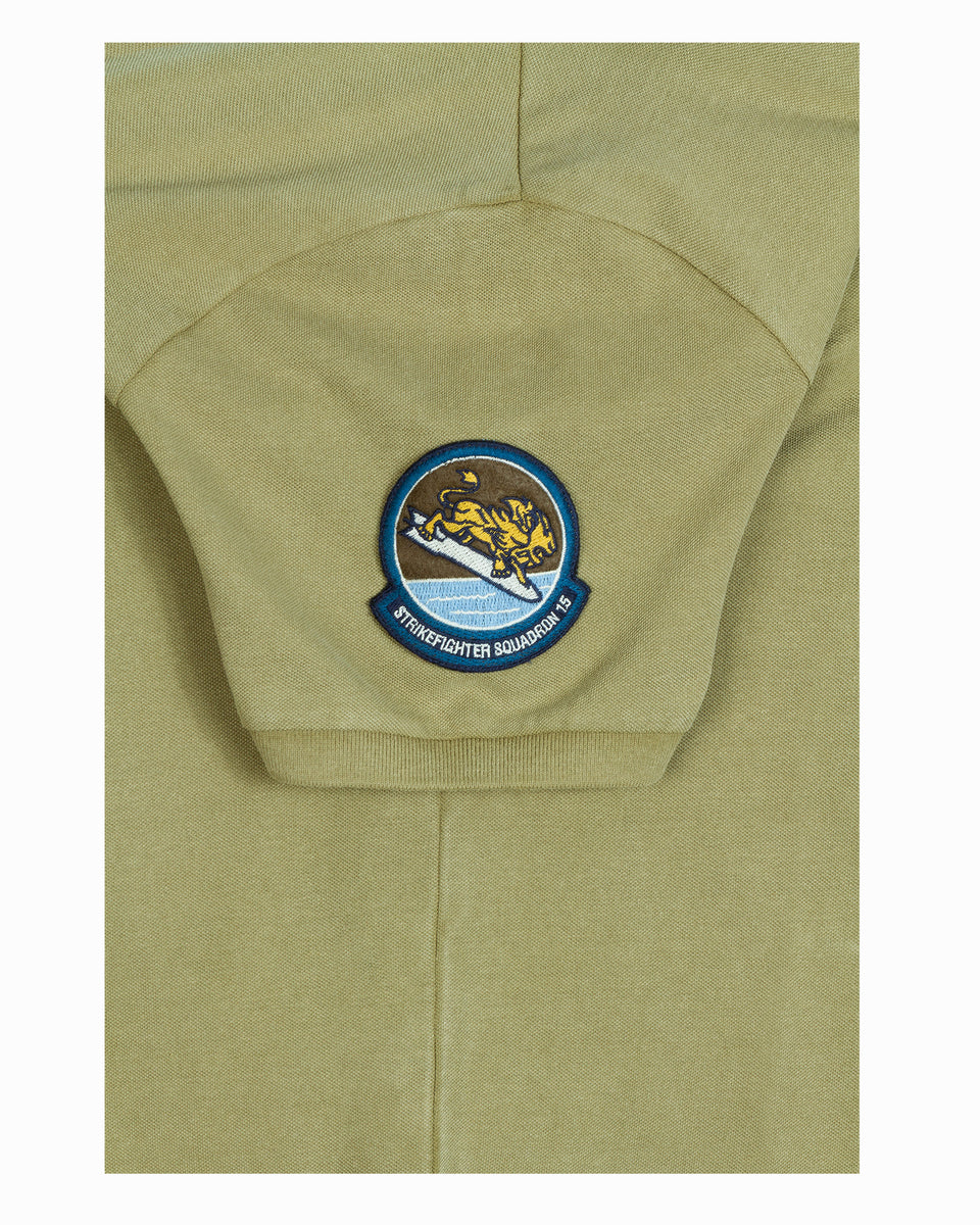 Top Gun "Vintage Heritage" polo shirt in olive