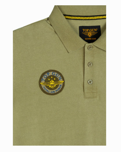 Top Gun "Vintage Heritage" polo shirt in olive