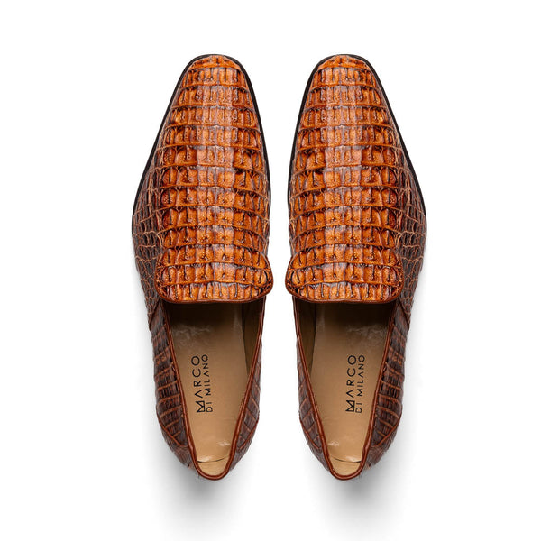 Marco Di Milano Riccardo Belt Rustic Cognac