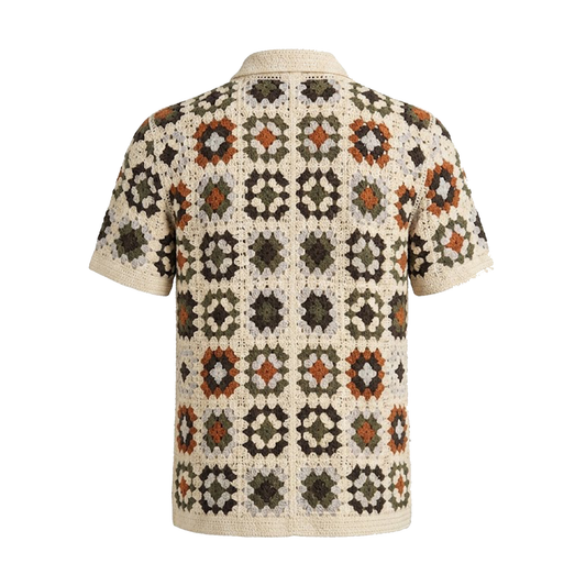 Lanzzino Almond Breathable Knit Shirt