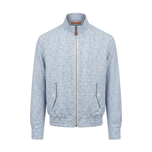 Inserch Linen Houndstooth Jacket