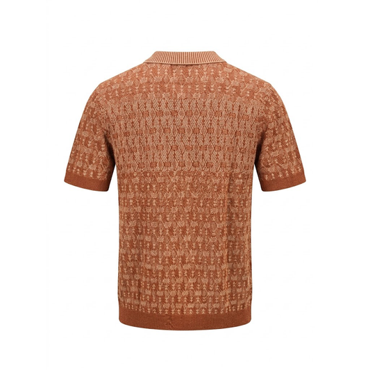 Prestige CMK-382 Brown Knit Shirt
