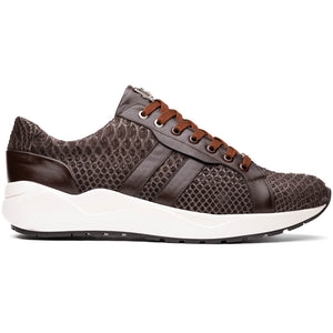 Marco Di Milano Verona Brown Python & Calfskin Sneakers - Dudes Boutique