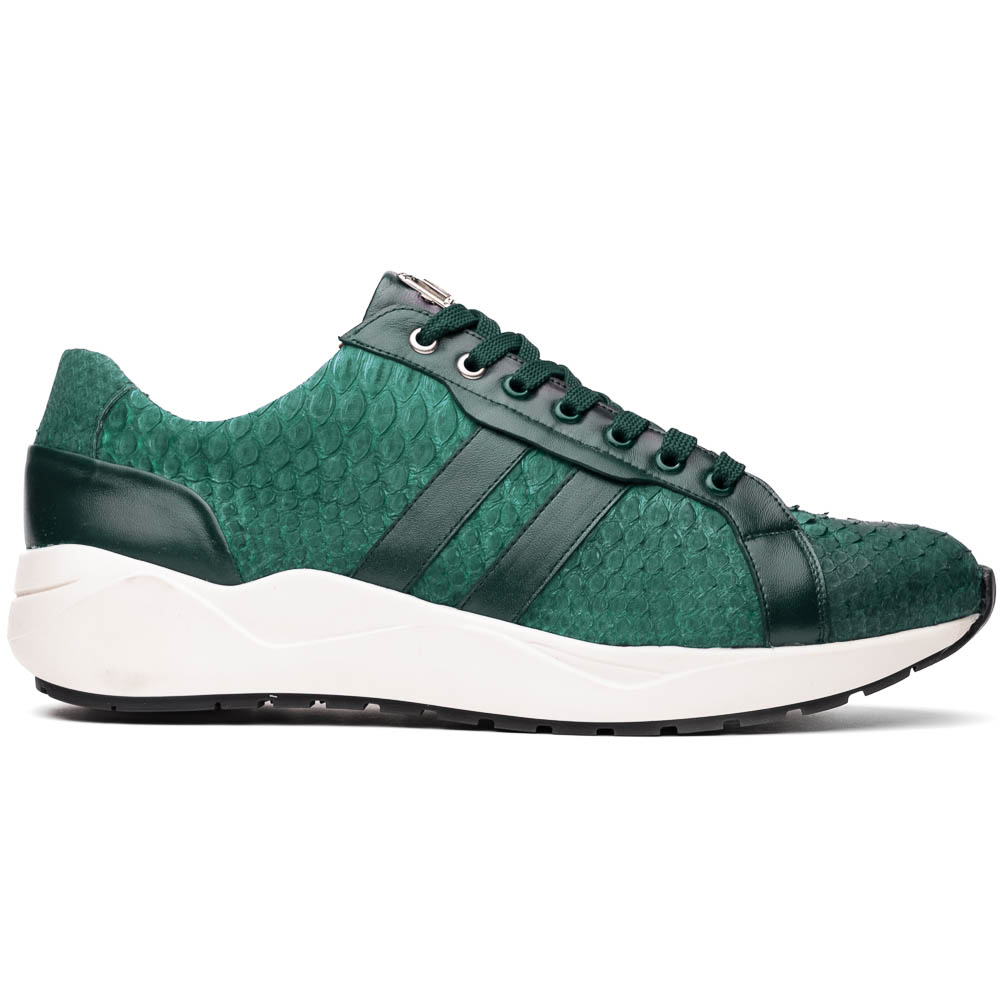 Marco Di Milano Verona Green Python & Calfskin Sneakers - Dudes Boutique