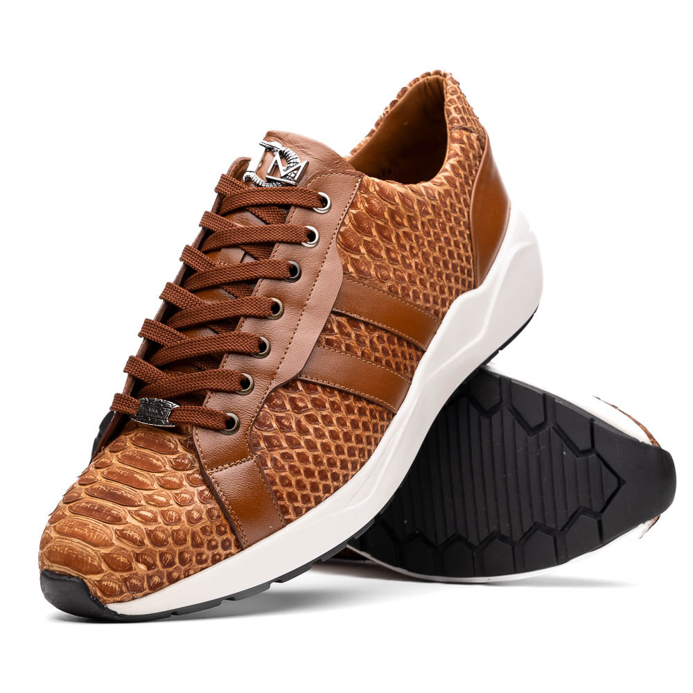 Marco Di Milano Verona Honey Python & Calfskin Sneakers - Dudes Boutique