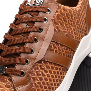 Marco Di Milano Verona Honey Python & Calfskin Sneakers - Dudes Boutique