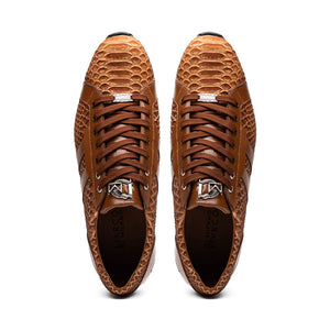 Marco Di Milano Verona Honey Python & Calfskin Sneakers - Dudes Boutique