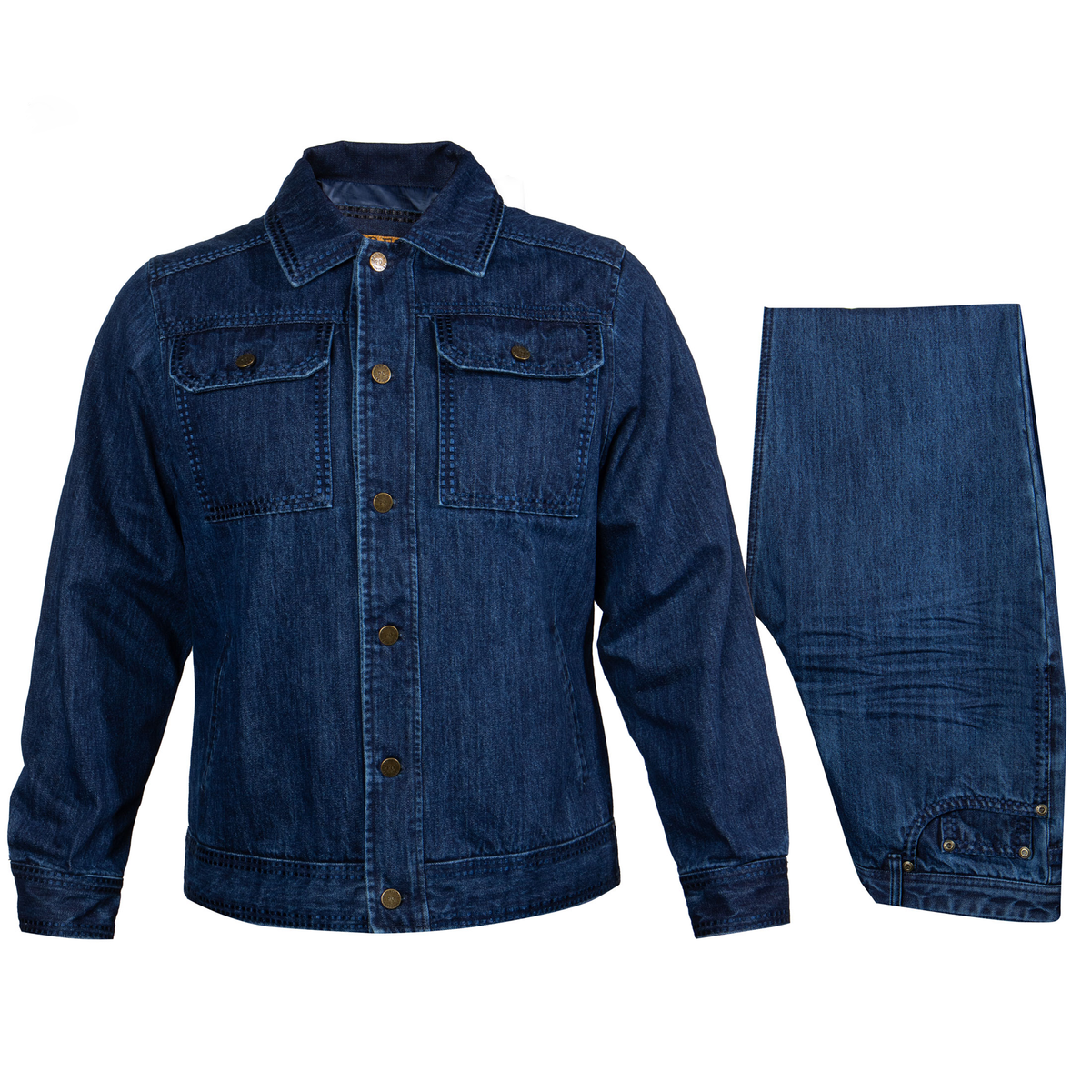 Prestige vintage wash denim clothing set