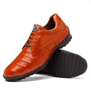 Marco Di Milano Vulcan Honey Alligator Sneakers - Dudes Boutique