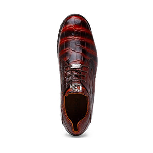 Marco Di Milano Vulcan Rustic Cognac Alligator Sneakers - Dudes Boutique