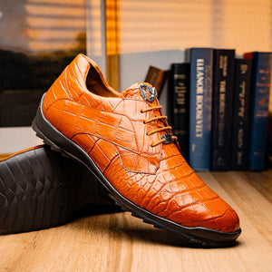 Marco Di Milano Vulcan Honey Alligator Sneakers - Dudes Boutique