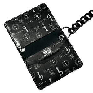 b.b. Simon Chain Wallet – Black bb Pattern - Dudes Boutique