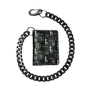 b.b. Simon Chain Wallet – Black bb Pattern - Dudes Boutique