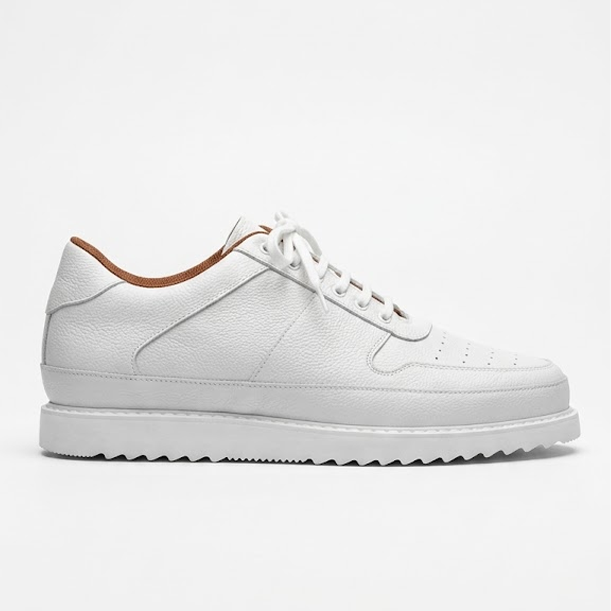 Tayno White Leather Sneakers