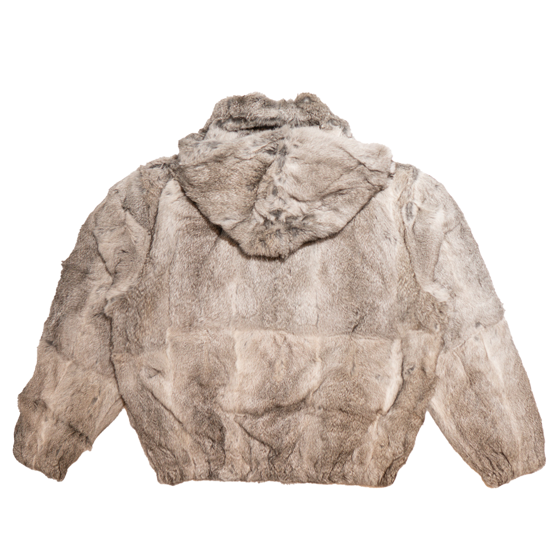 Kashani Men's Charcoal Grey Natural Rabbit Fur Coat - Dudes Boutique