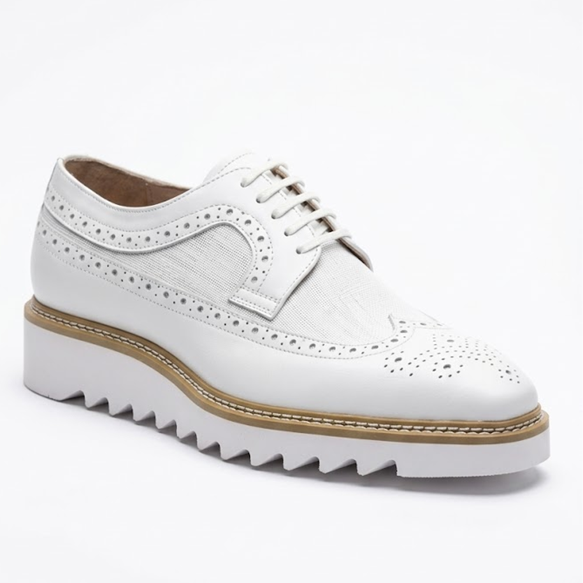 Giovanni White Leather Ultralight Sneakers