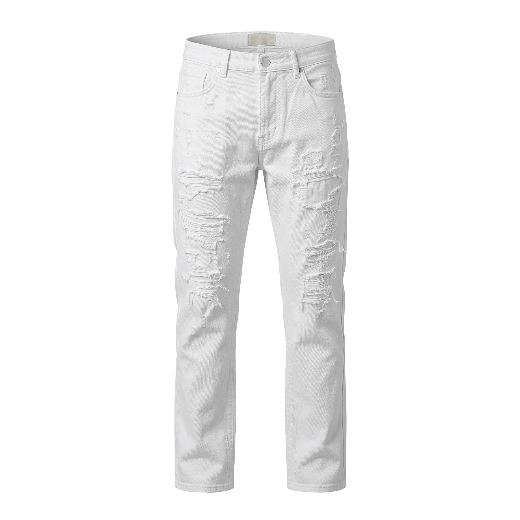 Waimea Optic White Ripped Denim Jeans