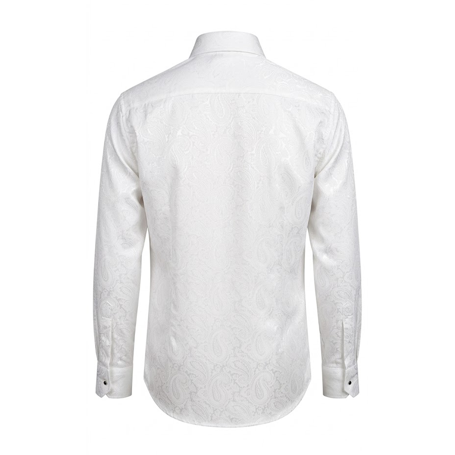 Leoni 477 White Paisley Button Up Shirt