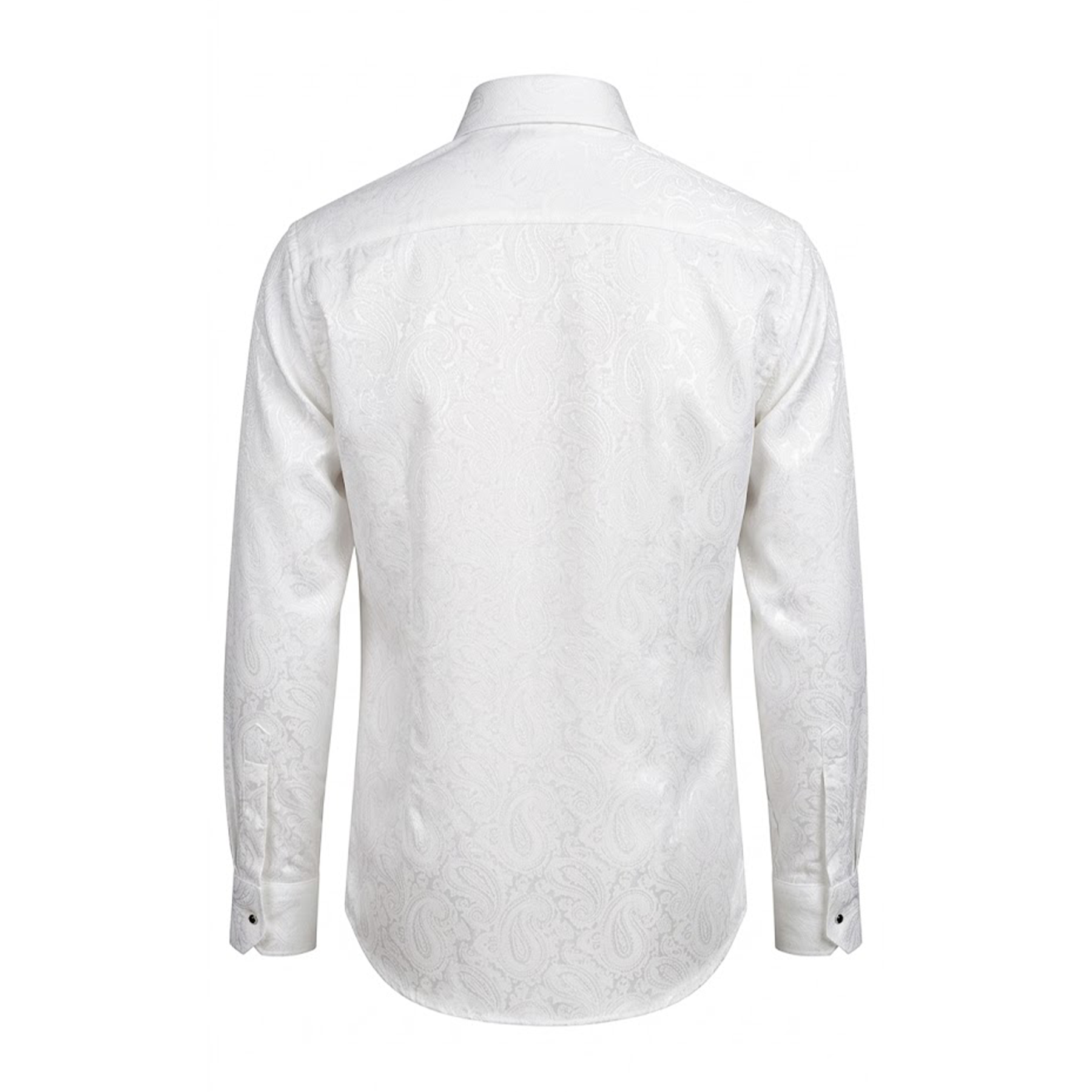 Leoni 477 White Paisley Button Up Shirt
