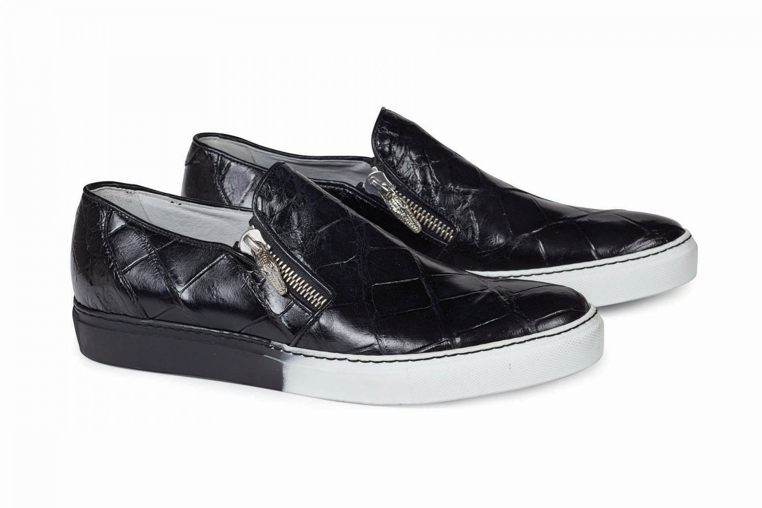 Mauri - 8508 Black Alligator Body Sneakers - Dudes Boutique