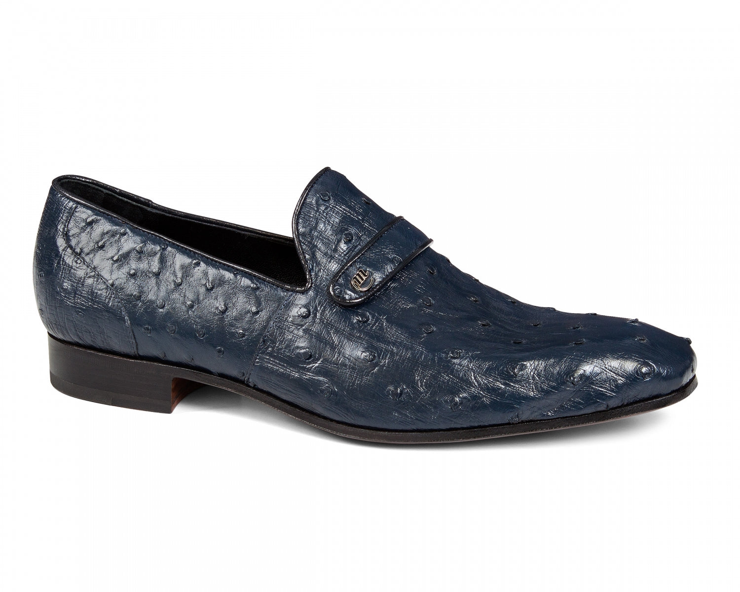 Mauri - 4753/1 Wonder Blue Ostrich Loafer - Dudes Boutique