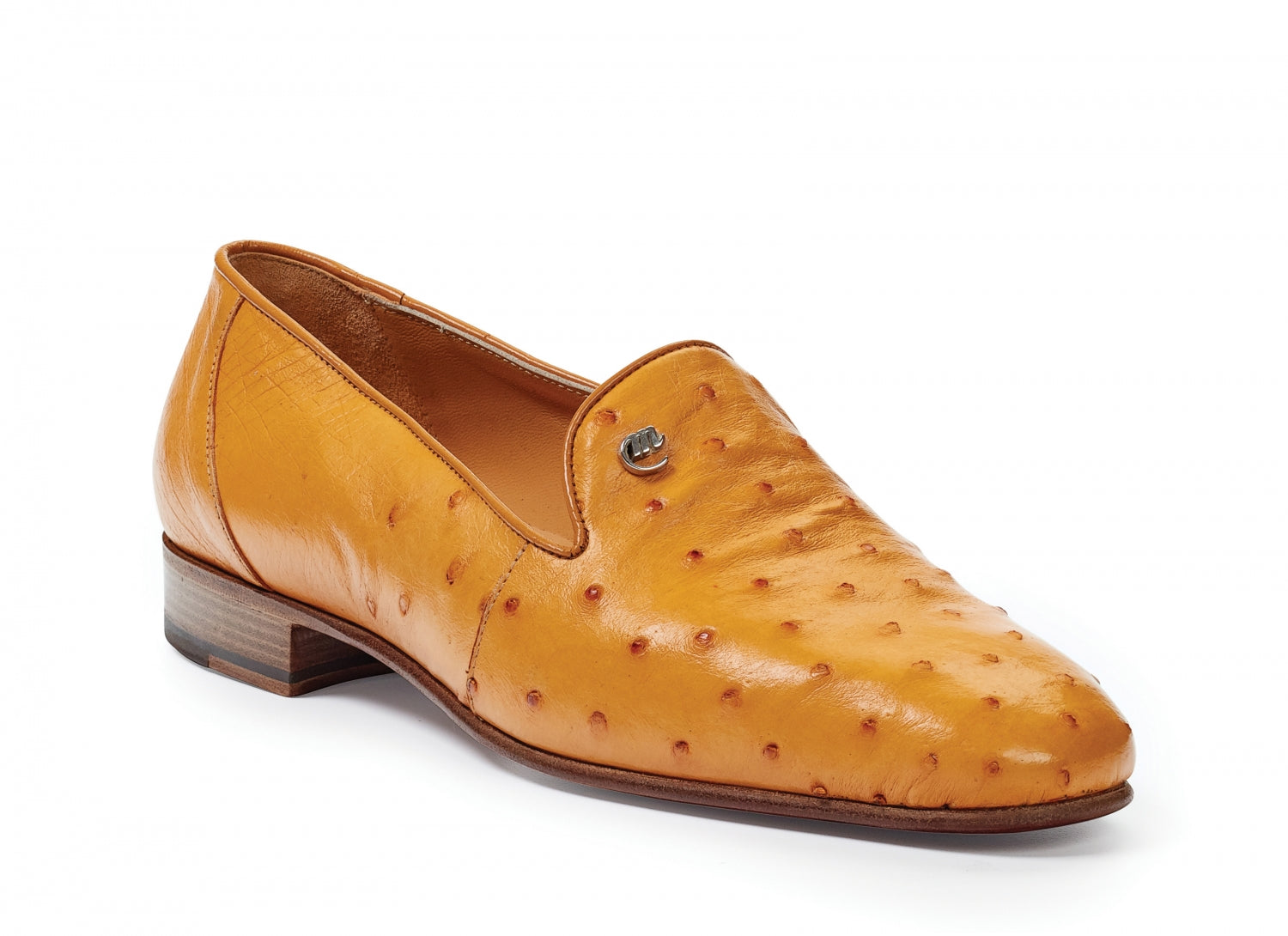 Mauri - 4516/5 Traversi Ostrich Loafers Buttercup - Dudes Boutique