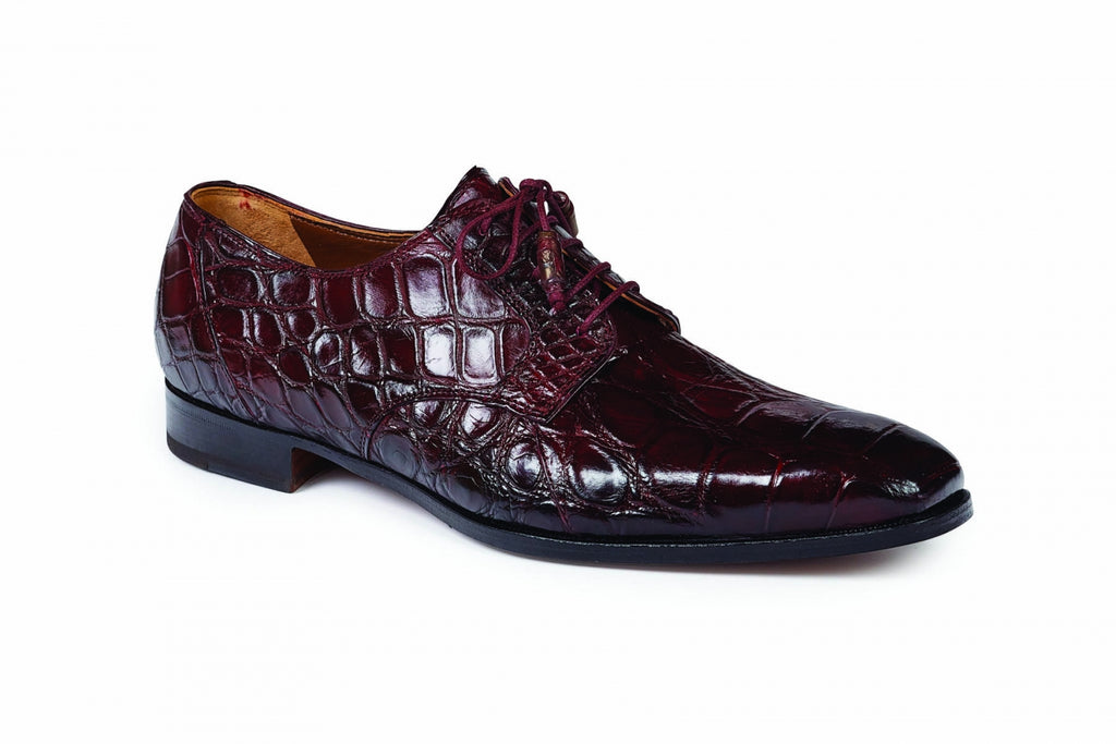 Mauri - 1059 Canaletto Ruby Red Alligator Dress Shoe - Dudes Boutique