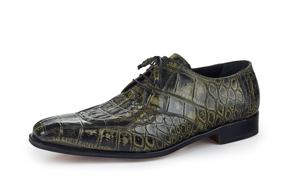 Mauri - "1022" Hand Painted Alligator/Hornback Dress Shoe - Dudes Boutique