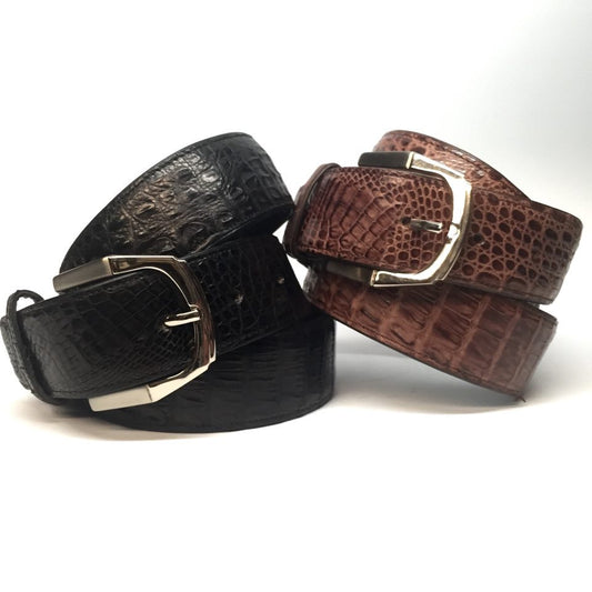 Lebedas Full Skin Crocodile Belt - Dudes Boutique
