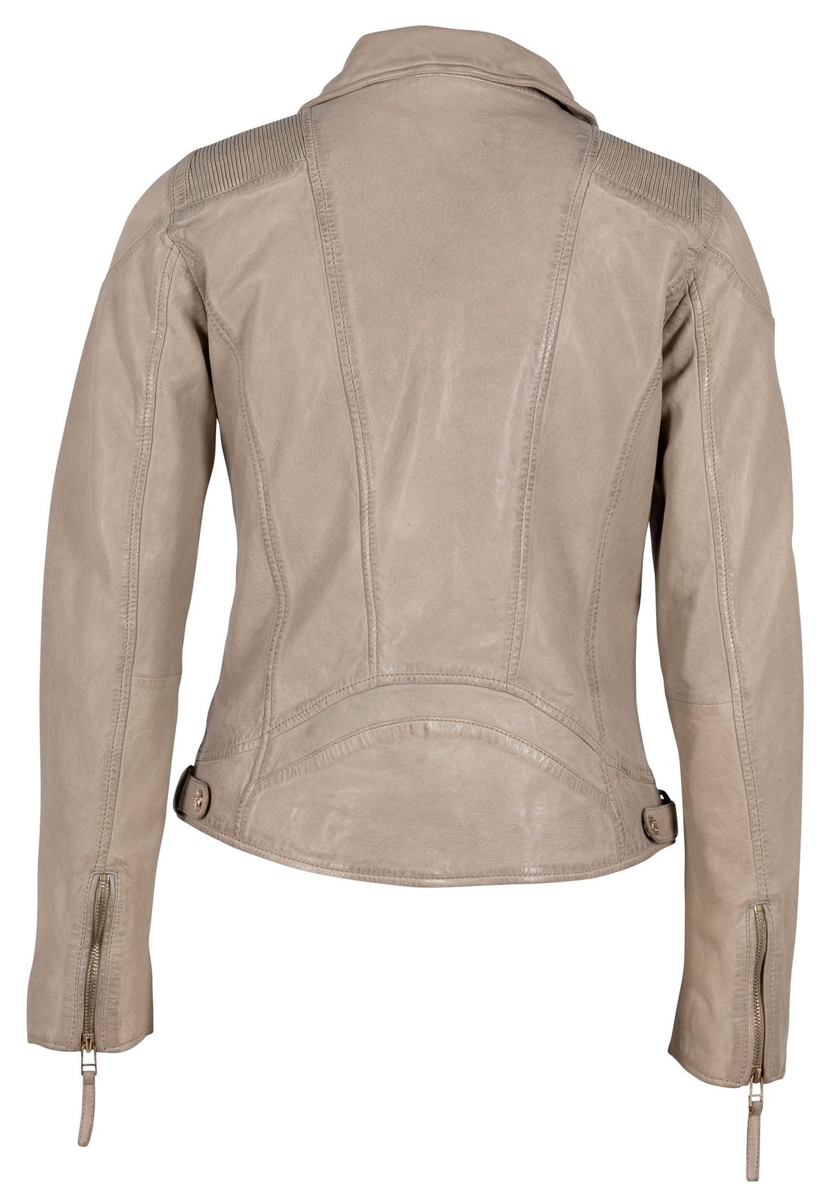 Mauritius Ladies Raizel Leather Jacket, Light Beige - Dudes Boutique