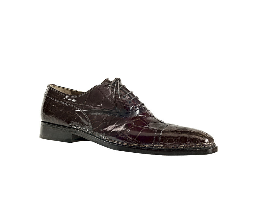 Mauri - "1139 Connoisseur" All Over Crocodile Oxford Lace Up - Dudes Boutique