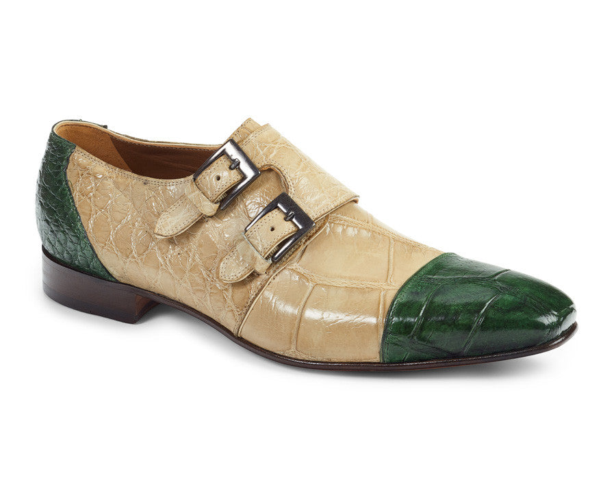 Mauri - 1152 Alligator Body Hand Painted Oxford Dress Shoes - Dudes Boutique