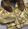 G-Gator Coyote Golden Lambskin Biker Jacket - Dudes Boutique