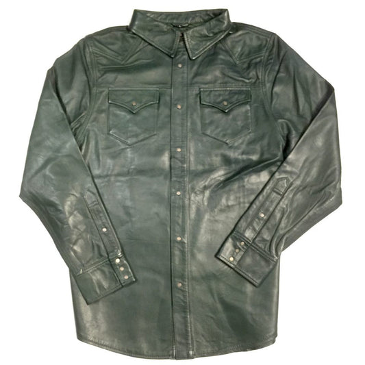 G-Gator Lambskin Button-Up Shirt - Dudes Boutique