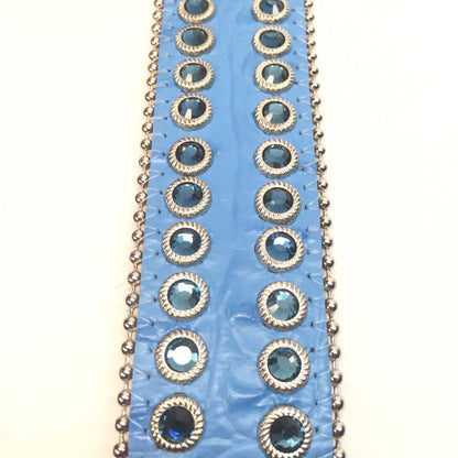 b.b. Simon Ocean Steal Floral Crystal Belt - Dudes Boutique